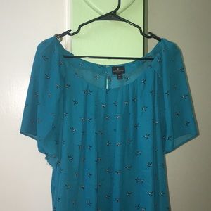 Teal blouse